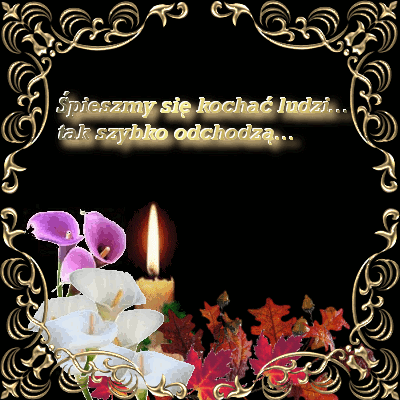 Zapalona świeca. Śpieszmy się kochać ludzi